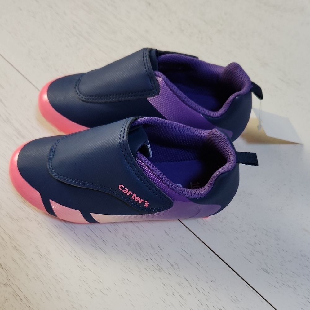 NWT Carter's Toddler Cleats - Navy and Pink